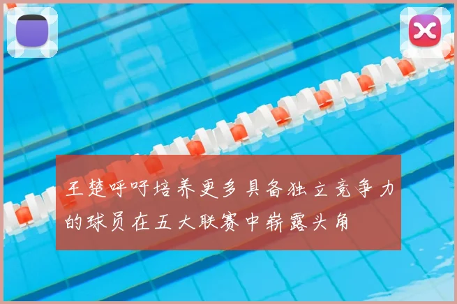 王楚呼吁培养更多具备独立竞争力的球员在五大联赛中崭露头角